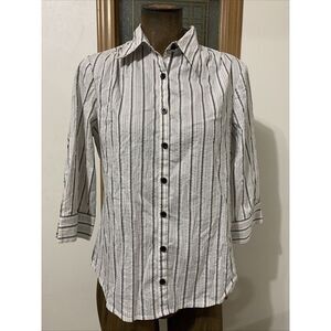 Spense Petite Roll Sleeve Button Shirt